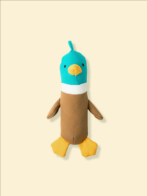Quackers Plush, duck plush toy for dogs, plush toys for soft chewers & puppies, safe chew toys